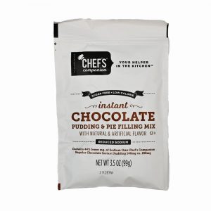 Chef’s Companion™  Sugar Free Low Sodium Instant Chocolate Pudding Mix 12 Count –  3.5 Oz Packets.
