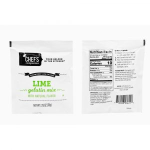 Chef’s Companion™  Sugar Free Lime Gelatin Mix  18 Count – 2.75 Oz