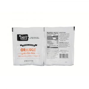Chef’s Companion™ Sugar Free Orange Gelatin Mix 18 Count – 2.75 Oz
