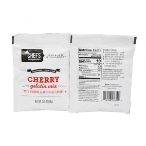 Chef’s Companion™ Sugar Free Cherry Gelatin Mix 18 Count – 2.75 Oz