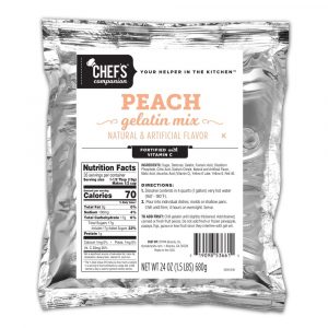 Chef’s Companion™ Peach Gelatin Mix 12/24 Oz
