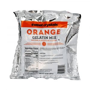 SWEET CRYSTALS Orange Gelatin Mix 12 Count – 10 Oz